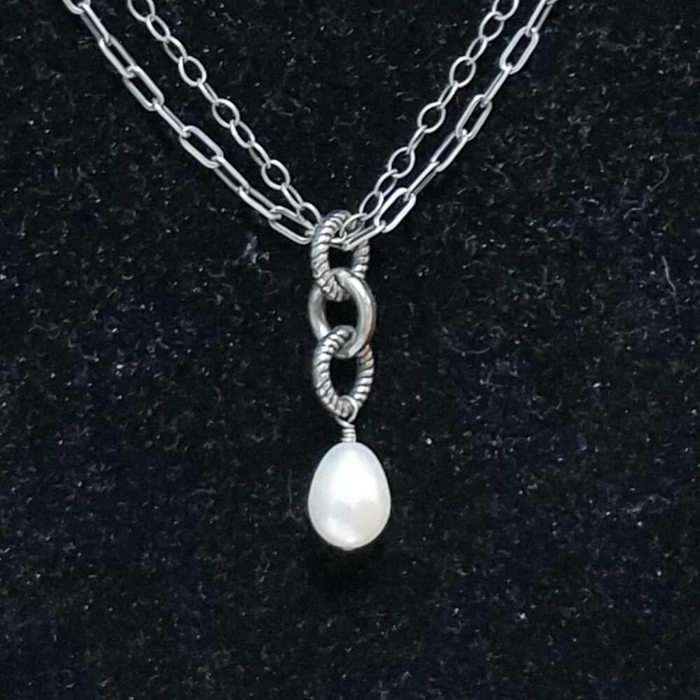 Silpada Necklace Pearl Drop Pendant